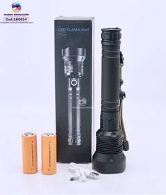 Linterna Led Recargable Con Zoom