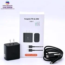 Cargador MOQ-LONIE 45W Tipo C a Tipo C