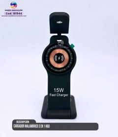 Cargador Inalámbrico 3 en 1 H60