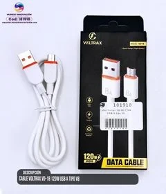 Cable Voltrax 120W USB a Tipo V8