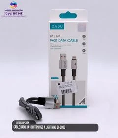 Cable DADU 3A 18W Tipo USB a Lightning DC C003