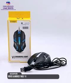 Mouse Alámbrico T Wolf V1