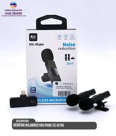 Micrófono inalámbrico para iPhone FCC-K9 Pro