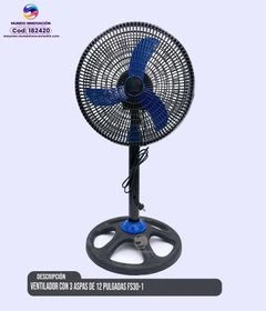 Ventilador con 3 Aspas de 12 Pulgadas FS30-1