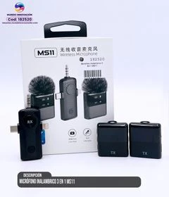 Micrófono Inalámbrico 3 en 1 MS11