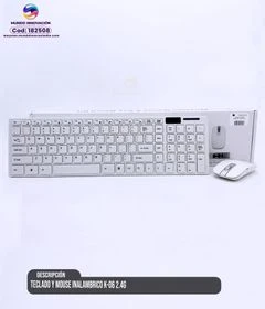 Teclado y Mouse Inalámbrico K-06 2.4G