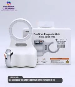 Sujetador Magnético para Celular cn Bluetooth Telesin P1-MP-10