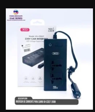 Inversor de corriente para carro XO-CZ027 200W
