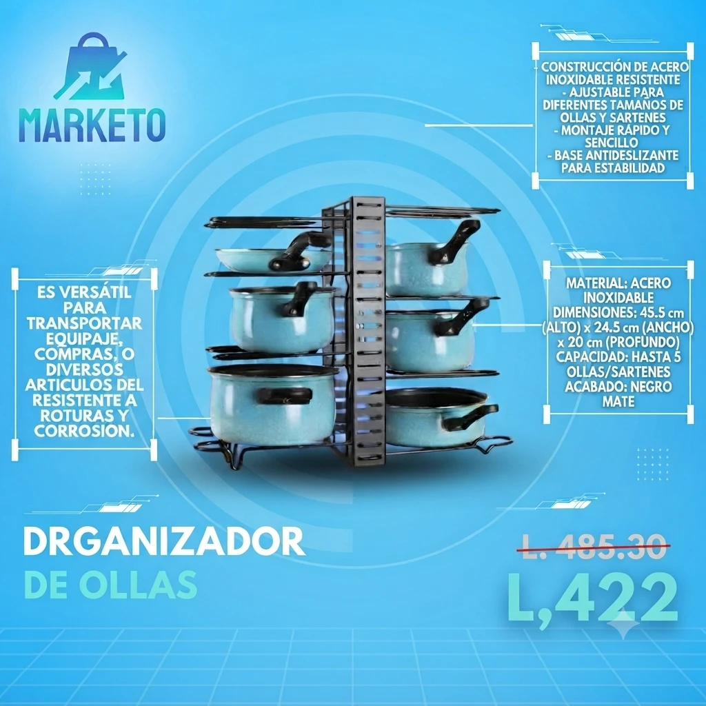 ORGANIZADOR DE OLLAS