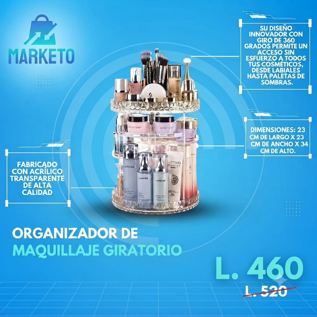 ORGANIZADOR DE MAQUILLAJE