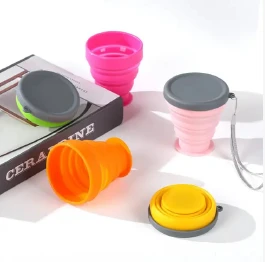 VASO PEQUEÑO FLEXIBLE SILICON CON TAPA