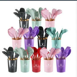 SET DE UTENCILIOS DE SILICONE 12 PIEZAS
