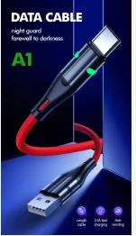 DATA CABLE LED TYPE C 2.1A A1