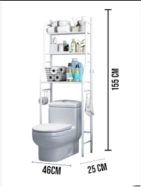 ORGANIZADOR DE BAÑO 3 NIVELES DE METAL