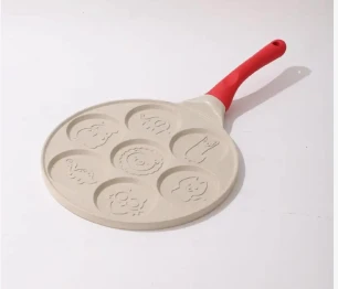 PANCAKE PAN 26CM 7 MOLDES MANGO MADERA