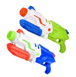 PISTOLA DE AGUA DE PLASTICO AZUL Y VERDE