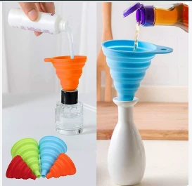 EMBUDOS FLEXIBLES DE SILICONA PARA COCINA