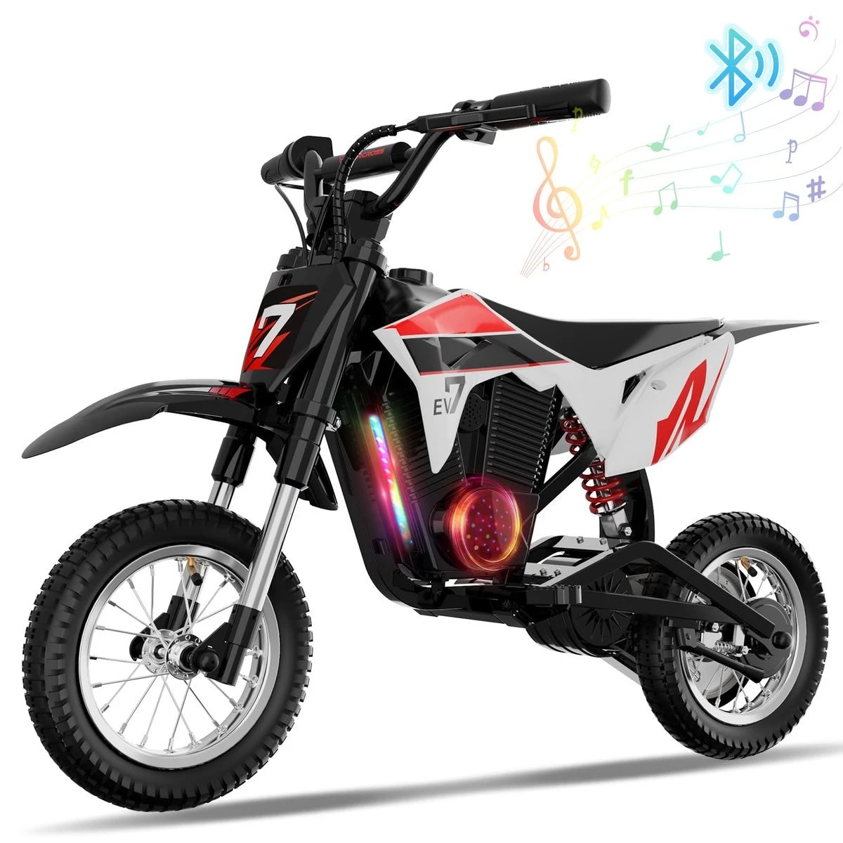 MOTOCICLETA ELECTRICA CON MUSICA MOTROCROSS H2R