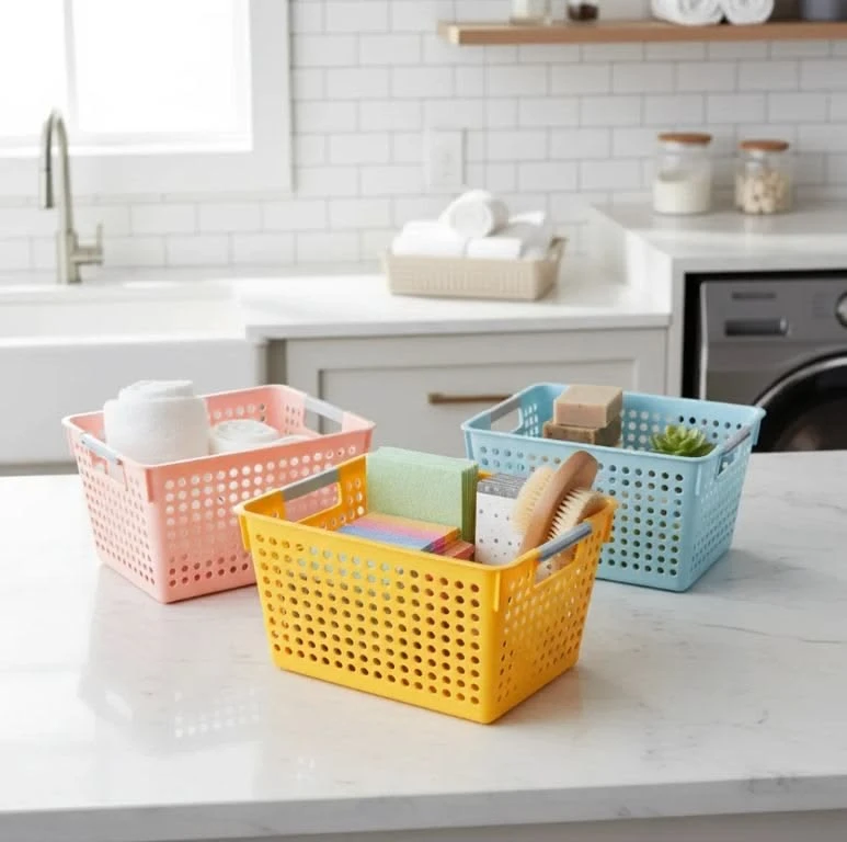 ORGANIZADOR DE COCINA Y BAÑO PLASTICO COLORES VARIADOS