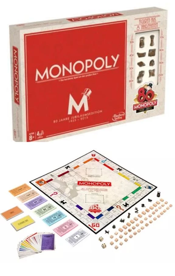 JUEGO DE MONOPOLY ROJO VERSION INGLES