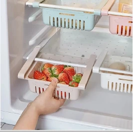 ORGANIZADOR DE PLÁSTICO DE NEVERA PARA HUEVOS Y VERDURAS