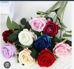 FLORES ARTIFICIALES PARA BODA COLORES ROSA BLANCA ROJA DE PLASTICO