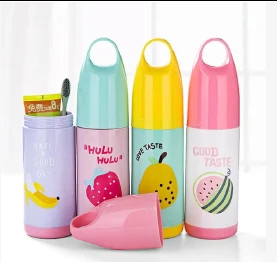 PORTACEPILLOS DE DIENTES DISEÑO DE FRUTAS DE PLASTICO