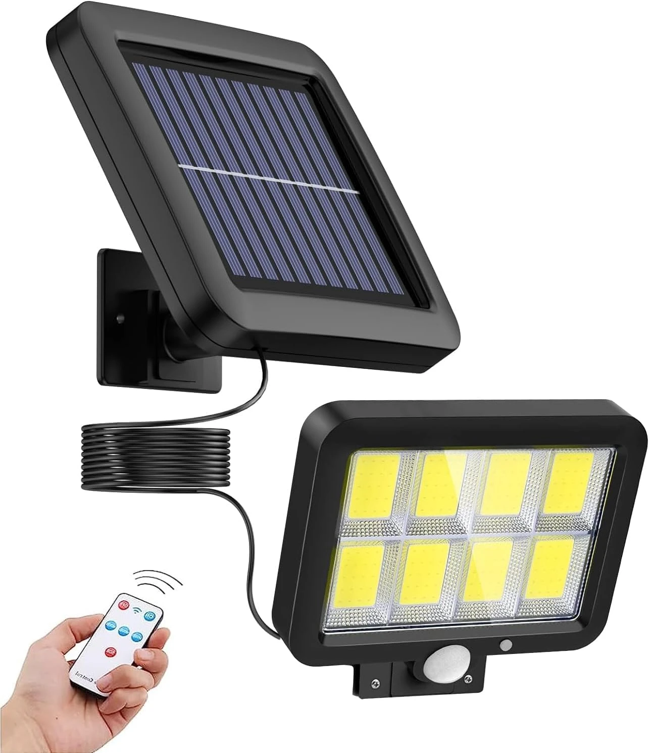 FOCO SOLAR RECARGABLE PARA EXTERIORES