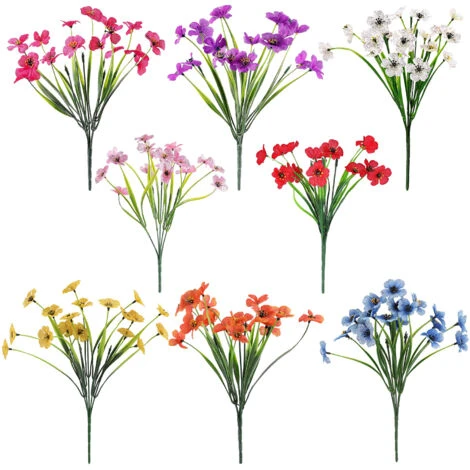 RAMOS DE FLORES DE PLASTICO VARIEDAD COLORES