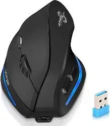 MOUSE ERGONOMICO CON LUZ Y BLUETOOHT