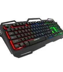 TECLADO GAMER ERGONOMICO CON LUZ